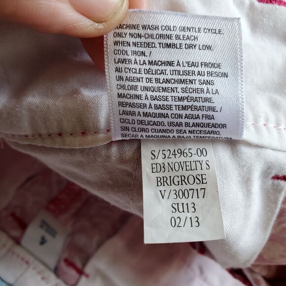 Old Navy Pink floral chino shorts Size 4 - Picture 7 of 10